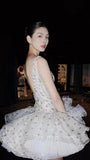 Chic Homecoming Dresses Dots Short Dance Party HZ0307
