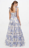 Classic Floral A-Line Evening Prom HZ0307