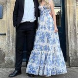 Classic Floral A-Line Evening Prom HZ0307