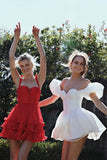 Classic A-Line Chiffon Homecoming Dress Short Birthday Dress, HZ0307