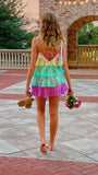 Colorful Sequin Homecoming Dresses Sleeveless Mini Party HZ0307