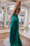 Comfort Ruffle Mermaid Long Chiffon Prom HZ0307