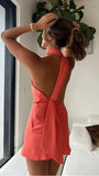 Coral Pink Bodycon Homecoming Dresses, HZ0307