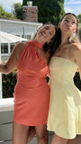 Coral Pink Bodycon Homecoming Dresses, HZ0307