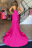 Lilac Cross Neck Mermaid Long Prom Dress With Side HZ0307