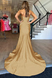 Lilac Cross Neck Mermaid Long Prom Dress With Side HZ0307