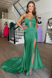 Lilac Cross Neck Mermaid Long Prom Dress With Side HZ0307