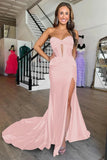 Lilac Cross Neck Mermaid Long Prom Dress With Side HZ0307