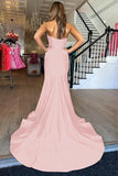 Lilac Cross Neck Mermaid Long Prom Dress With Side HZ0307