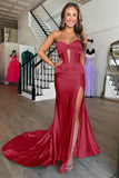Lilac Cross Neck Mermaid Long Prom Dress With Side HZ0307