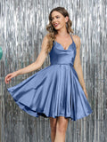 Cute Halter A-Line Homecoming Dress Mini Party Gown, HZ0307