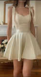 Cute Ivory Sweetheart A-Line Homecoming Party Dresses, HZ0307