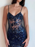Cute Red Lace Short Party Dress Sexy Mini Homecoming Dresses Spaghetti Straps Evening HZ0307