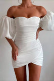 Cute Sweetheart Bodycon Mini Homecoming Dresses Short Party Gown, HZ0307