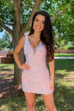 Cute V-Neck Sequins Bodycon Homecoming Dresses, HZ0307