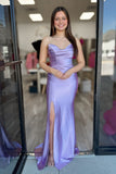 Strapless Ruched Mermaid Prom Dress with High HZ0307