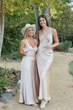 Straps Yellow Soft Satin Long Maxi HZ0307