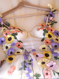 Cute 3D Flowers A-Line Midi Dress Short Homecoming Dresses Tulle Floral HZ0307