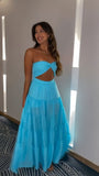 Detachable Halter A-Line Formal Evening Party Prom Gown, HZ0307