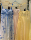 Elegant Sheath Beaded Long Prom Dresses Spaghetti Straps Evening Party HZ0307