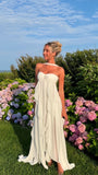 Elegant White Chiffon Party Dress Ruffle Women Prom HZ0307