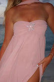 Elegant White Chiffon Party Dress Ruffle Women Prom HZ0307