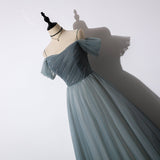 Elegant Tulle A-Line Prom Dress - Long Evening HZ0307
