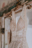 LTP0995,Glitter champagne prom dresses sequin long evening dress princess formal HZ0307