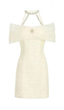 Fairy White Pleated Homecoming Dresses Mini Party Gown, HZ0307