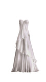 Fashion White Sweetheart Ruffle Prom Dresses Long School Dance HZ0307