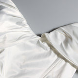 Fast Delivery Off The Shoulder Satin Homecoming Dresses Mini Party Graduation Dress, HZ0307