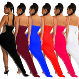 Fast Delivery Sexy Beaded Prom Dresses Long Bodycon Evening Party Dress HZ0307