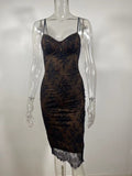 Fast Delivery Spaghetti Straps Lace Bodycon Homecoming Dresses, HZ0307