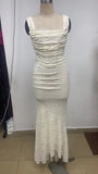 Fast Delivery Two Pieces Ivory Lace Mermaid Prom Evening Dress, HZ0307