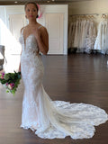Mermaid Open Back Lace Wedding HZ0307