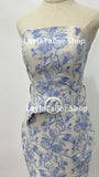 Bravo Floral Print Homecoming Dresses Strapless Mini Party Gown, HZ0307