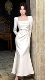 Formal Dress Ivory Mermaid Long Sleeves Party HZ0307