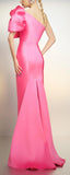 Pink Bow Shoulder Sheath Long Party HZ0307