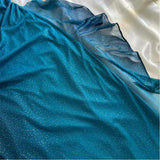 Glitter Halter Chiffon Prom Dress With Side Ruffle, HZ0307