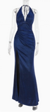 Glitter Halter Mermaid Prom Dresses, Sexy V-neck Evening HZ0307