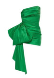 Green Homecoming Dresses Bowknot Mini Party Gown, HZ0307