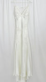 Green Mermaid V Neck Appliques Satin Open Back Long Prom Dress HZ0307
