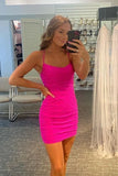 LTP1148,Sparkles Tight Royal Blue Short Homecoming HZ0307