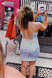LTP1162,Glitter Sequins Mini Straps Bodycon Party HZ0307