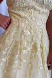 LTP1161,Princess Yellow Appliques A-line Short Homecoming HZ0307