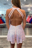 LTP1166,Cute sequin a-line homecoming HZ0307