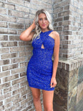 LTP1431,Royal Blue Homecoming Dresses,Sequin Homecoming HZ0307