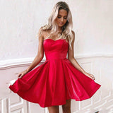 LTP0877,Red Homecoming Dresses Sleeveless Graduation Dress Mini Prom HZ0307