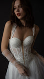 High Quality White Bridal Dresses Off The Shoulder Appliques Wedding HZ0307