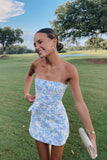 Hot Selling Floral Homecoming Dresses, Textured Mini Graduation Dress, HZ0307